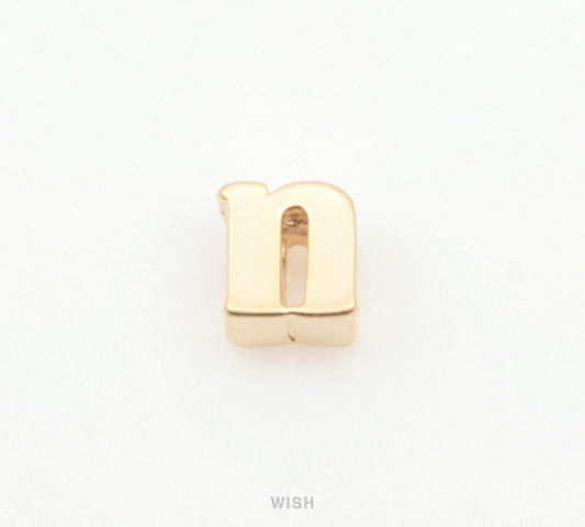 Lower Case Letter "n" in Matte Gold, Small Letter "n" / MMG-002-B (n)