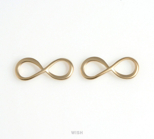 Infinity Pendants in Matte Gold, Infinity Circle Charm / MMG-640-P