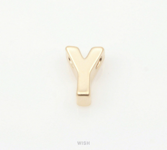 Upper Case Letter "Y" in Matte Gold, Capital Letter "Y"  / MMG-001-B (Y)