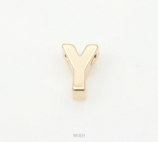 Upper Case Letter "Y" in Matte Gold, Capital Letter "Y"  / MMG-001-B (Y)