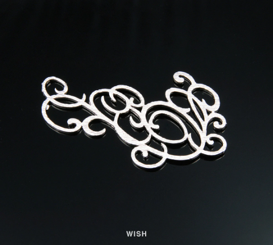 Geometric Pendants in Matte Rhodium, Geometric Charms / MMRH-129-P