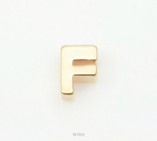 Upper Case Letter "F" in Matte Gold, Capital Letter "F" / MMG-001-B (F)