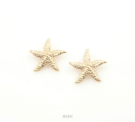 Starfish Pendant in Matte Gold, Starfish Charm / MMG-199-P