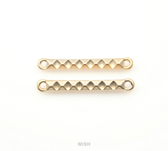 Stud Bar Pendant in Matte Gold, Bar Necklace Charm / MMG-218-P