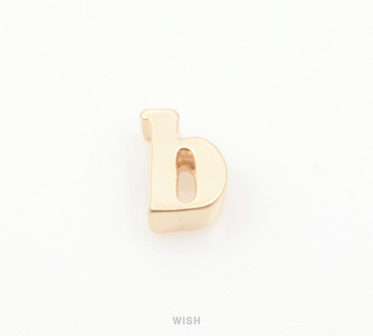 Lower Case Letter "b" in Matte Gold, Small Letter "b" / MMG-002-B (b)