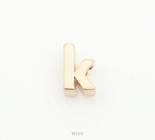 Lower Case Letter "k" in Matte Gold, Small Letter "k" /MMG-002-B (k)