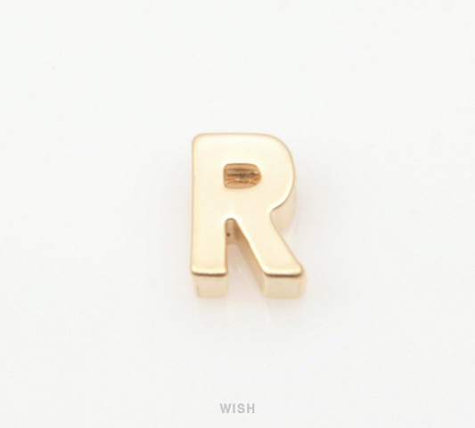 Upper Case Letter "R" in Matte Gold, Capital Letter "R" / MMG-001-B (R)