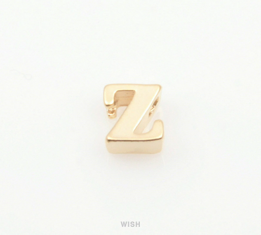 Lower Case Letter "z" in Matte Gold, Small Letter "z"/ MMG-002-B (z)