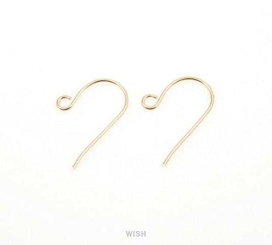 20pcs Loop Fish Hook Earrings in Gold, Fish Hook Earrings / FG-008-E