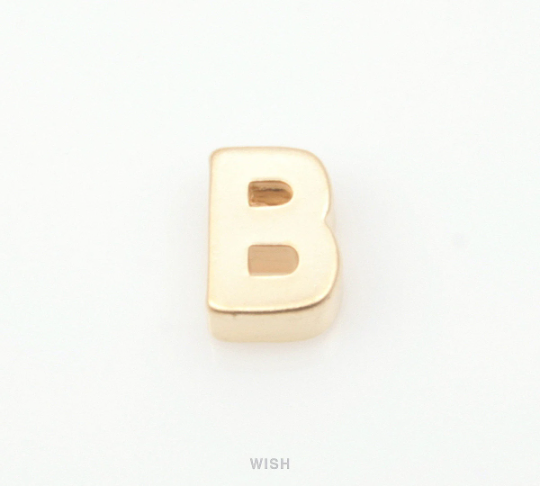 Upper Case Letter "B" in Matte Gold, Capital Letter "B" / MMG-001-B (B)