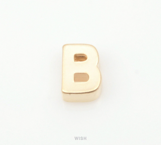 Upper Case Letter "B" in Matte Gold, Capital Letter "B" / MMG-001-B (B)