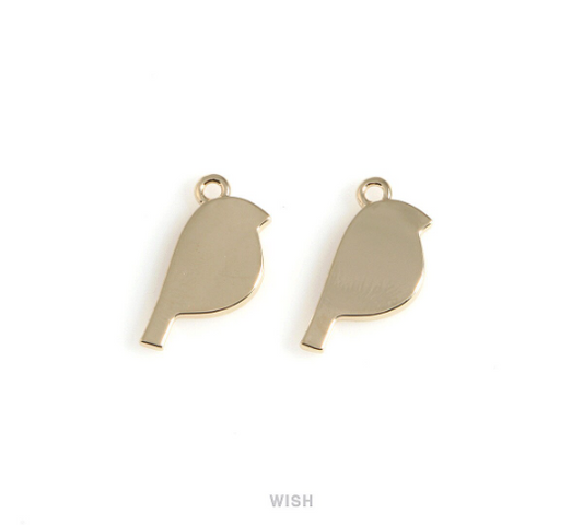 Sparrow Pendant in Gold, Gold Sparrow Charm / MG-547-P