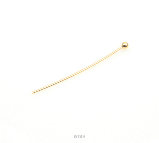 22 Gauge Ball Pin in Gold, Ball Pin Findings / FG-009-P