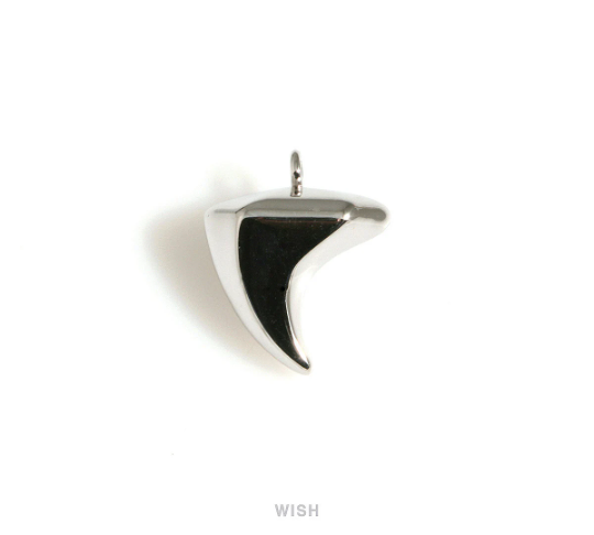 Tooth Shape Pendants in Gold, Tooth Shape Charms / MG-693-P