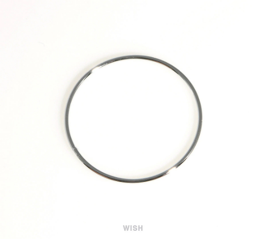 Open Circle Pendant in Rhodium, Open Circle Charm /MRH-419-P (4pcs)