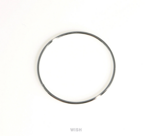 Open Circle Pendant in Rhodium, Open Circle Charm /MRH-419-P (4pcs)