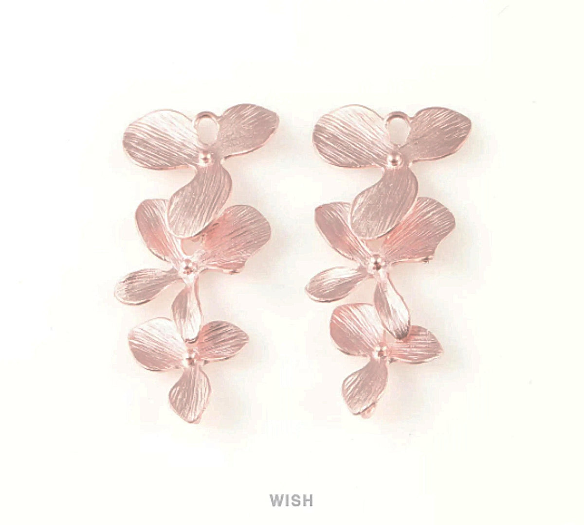 Brass Orchid Pendant in Matte Gold / ORCHIDMG-901-P