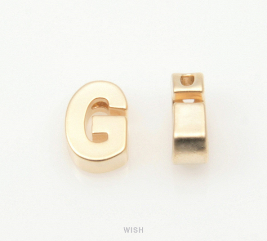 Upper Case Letter "G" in Matte Gold, Capital Letter "G"  / MMG-001-B (G)