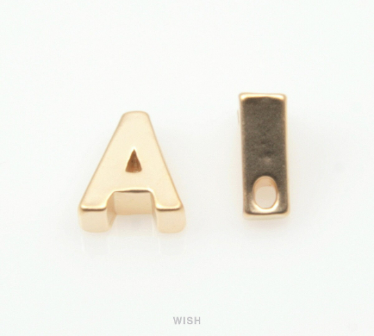 Upper Case Letter "A" in Matte Gold, Capital Letter "A" / MMG-001-B (A)