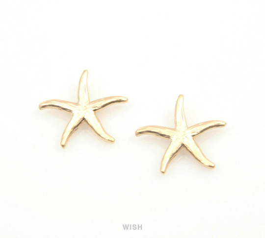 Starfish Pendant in Matte Gold, Starfish Charm / MMG-200-P