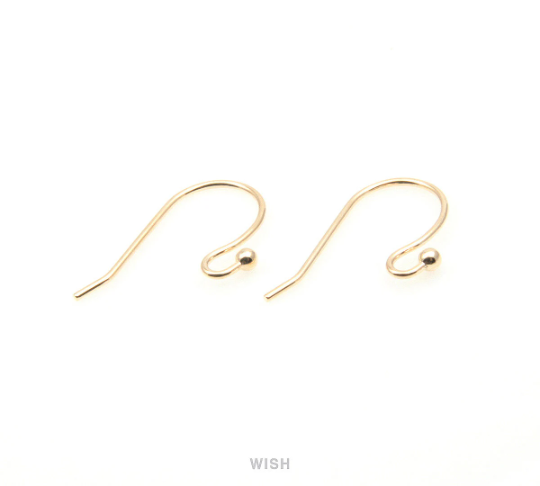 Ball Hook Earrings in Gold, Ball Hook Earrings / FG-012-E (10pcs)