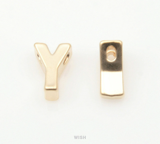 Upper Case Letter "Y" in Matte Gold, Capital Letter "Y"  / MMG-001-B (Y)