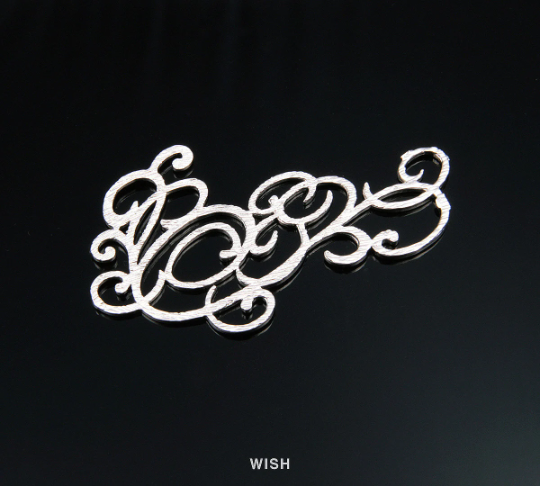 Geometric Pendants in Matte Rhodium, Geometric Charms / MMRH-129-P