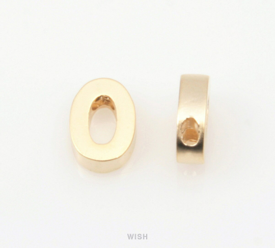 Upper Case Letter "O" in Matte Gold, Capital Letter "O" /MMG-001-B (O)