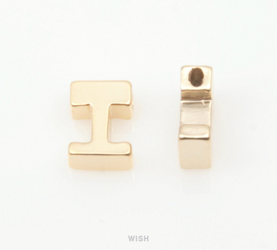 Upper Case Letter "I" in Matte Gold, Capital Letter "I" / MMG-001-B