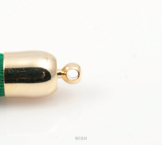 Navy Thread Tassel with Bell Cap in Gold /TNVG-001-T (Small)