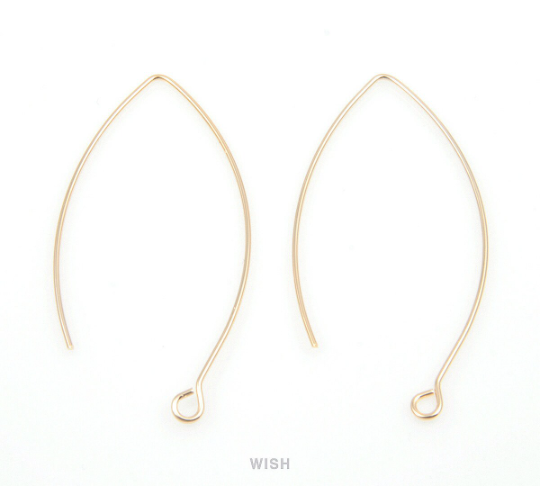 Hook Earrings in Gold, Hook Earrings / FG-004-E