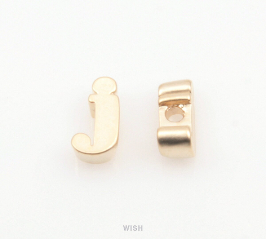 Lower Case Letter "j" in Matte Gold, Small Letter "j" / MMG-002-B (j)