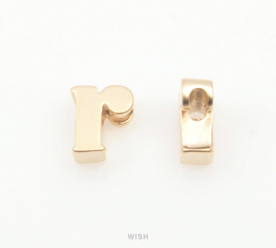 Lower Case Letter "r" in Matte Gold, Small Letter "r" / MMG-002-B (r)