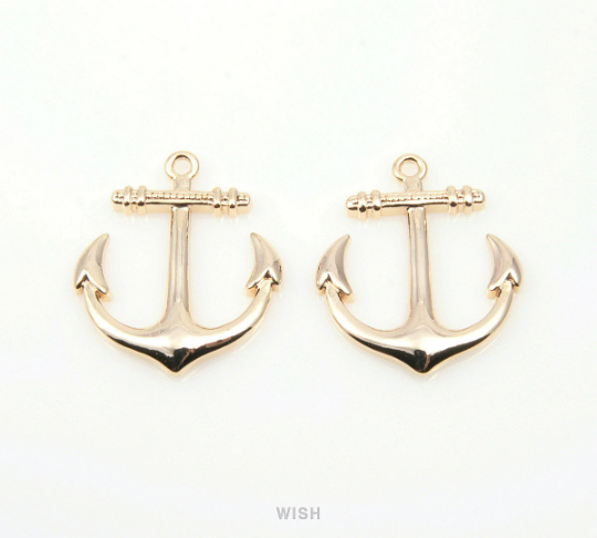 Large Anchor Pendants in Gold, Anchor Charms/ MG-144-P