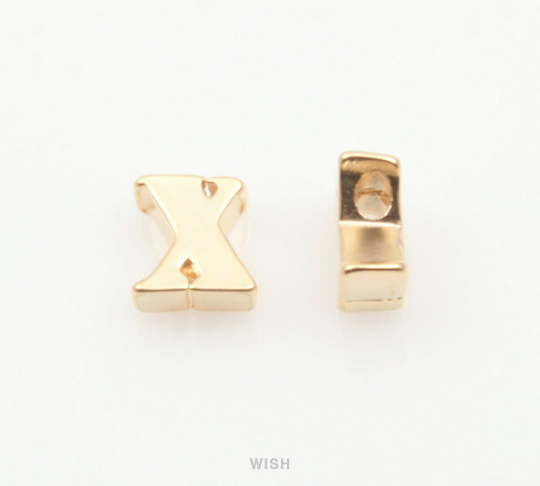 Lower Case Letter "x" in Matte Gold, Small Letter "x"/ MMG-002-B (x)