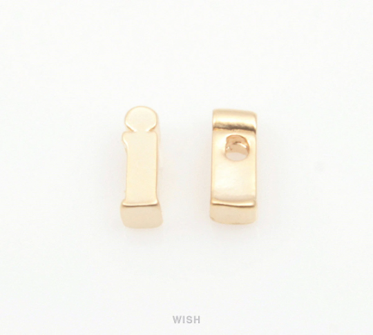 Lower Case Letter "i" in Matte Gold, Small Letter "i" / MMG-002-B (i)