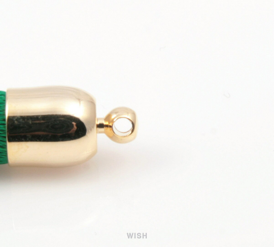 Mint Thread Tassel with Bell Cap in Gold / TMTG-001-T (Small)