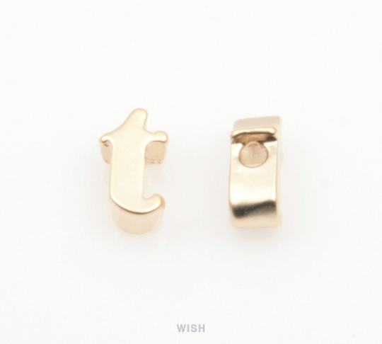 Lower Case Letter "t in Matte Gold, Small Letter "t / MMG-002-B (t)