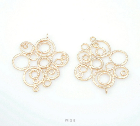 Bubbles Connectors in Matte Gold, Bubbles Charms / MMG-127-C