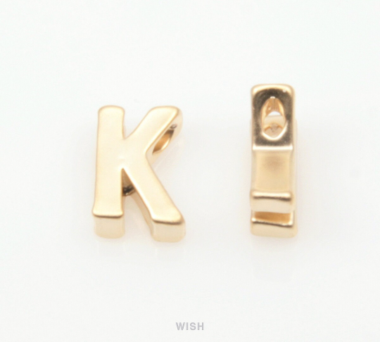 Upper Case Letter "K" in Matte Gold, Capital Letter "K" / MMG-001-B (K)