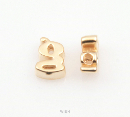 Lower Case Letter "g" in Matte Gold, Small Letter "g" / MMG-002-B (g)