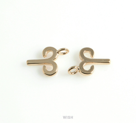 Aries Zodiac Sign Pendants in Gold, Zodiac Charm / MG-453-AR