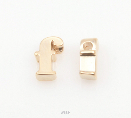 Lower Case Letter "f" in Matte Gold, Small Letter "f" / MMG-002-B (f)