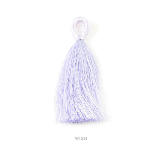 Lavender Cotton Thread Tassel, Lavender Silk Tassel Earrings /TLDG-008-T