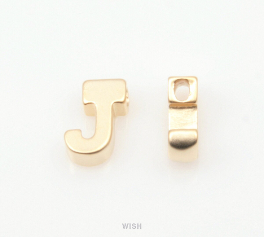 Upper Case Letter "J" in Matte Gold, Capital Letter "J" / MMG-001-B (J)