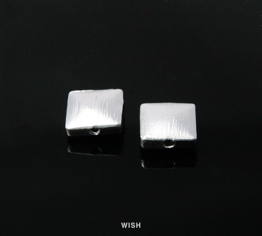 Square Beads Pendants in Matte Rhodium, Square Beads / MMRH-062-B