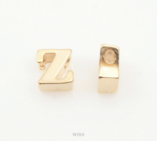 Lower Case Letter "z" in Matte Gold, Small Letter "z"/ MMG-002-B (z)