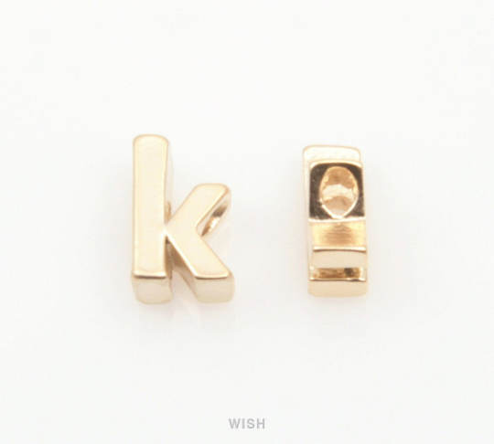 Lower Case Letter "k" in Matte Gold, Small Letter "k" /MMG-002-B (k)