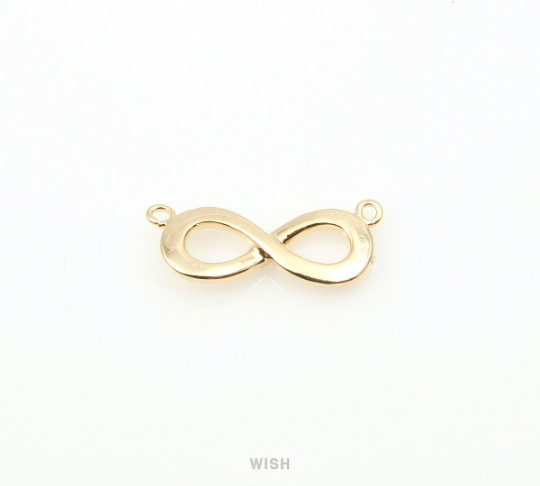 Infinity Pendant in Gold, Gold Infinity Necklace Charm/ MG-250-P