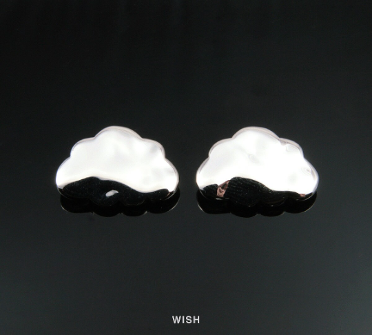 Cloud Pendants in Rhodium, Cloud Charms / MRH-092-P